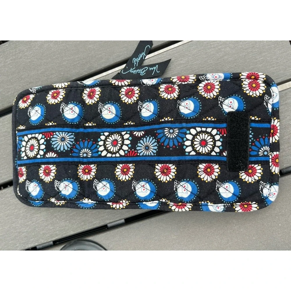 Vera Bradley Trifold Pocket Wallet Compact Coin Purse Night‎ Owl Red White Blue - Picture 4 of 10